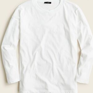 J Crew essential wide sleeve tshirt BA353 White Small
